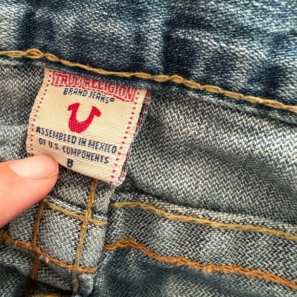 True Religion Girl’s Extreme Flare Boot Cut Jeans Size 8 y2k - Picture 13 of 14